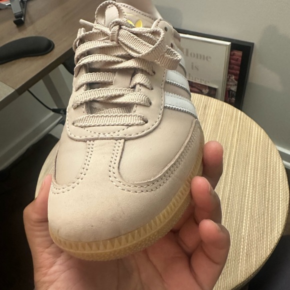 Addidas Samba Leather Sneakers (Taupe) - Picture 5 of 5